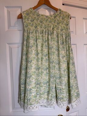 FREE PEOPLE SHEA PRINTED MINI DRESS In Undersea Combo size M